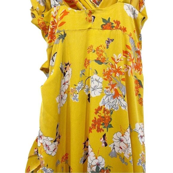 Bronx & Banco Narciss Yellow Floral Maxi Dress in Size S/US4 - Picture 11 of 13